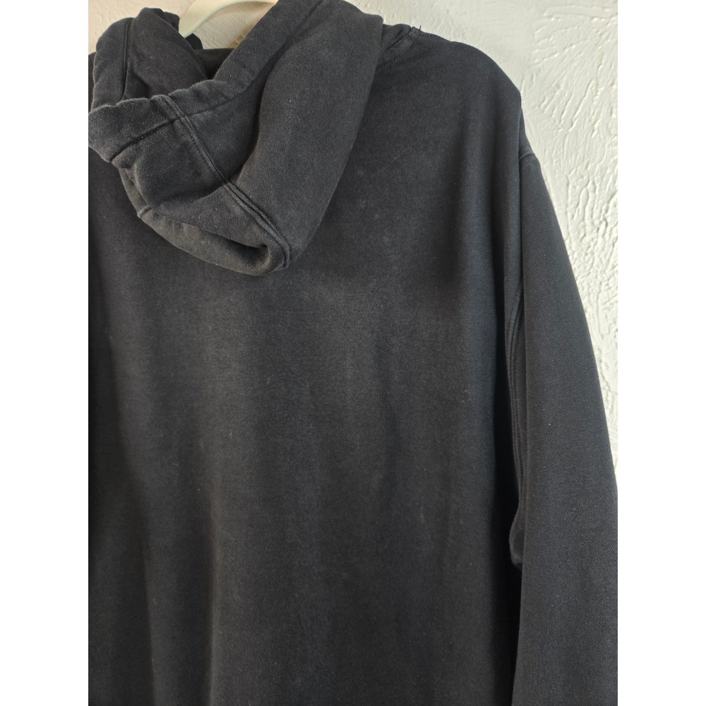 Nike Hoodie Mens XL Black Pullover Embroidered Logo Sportswear Fleece Sweatshirt - Picture 8 of 11